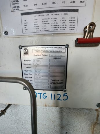 50 bbl BTEX Tank, 2002 - Image 2