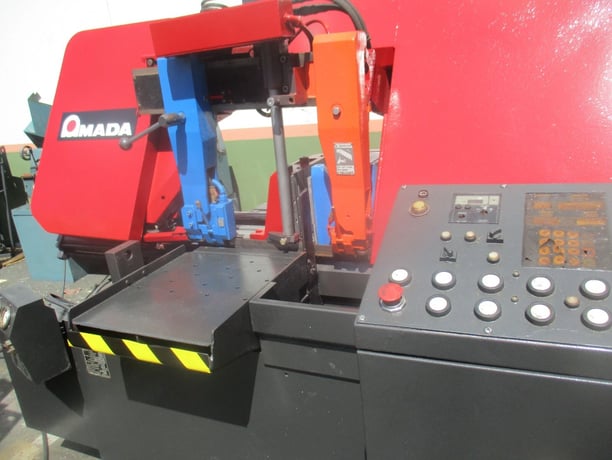 16" x 16" Amada #HFA-400W, automatic horizontal bandsaw, 180" x 1.25" x .042" blade, 50-395 FPM, hydraulic - Image 2