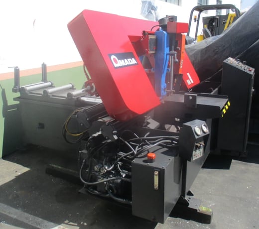 16" x 16" Amada #HFA-400W, automatic horizontal bandsaw, 180" x 1.25" x .042" blade, 50-395 FPM, hydraulic - Image 4