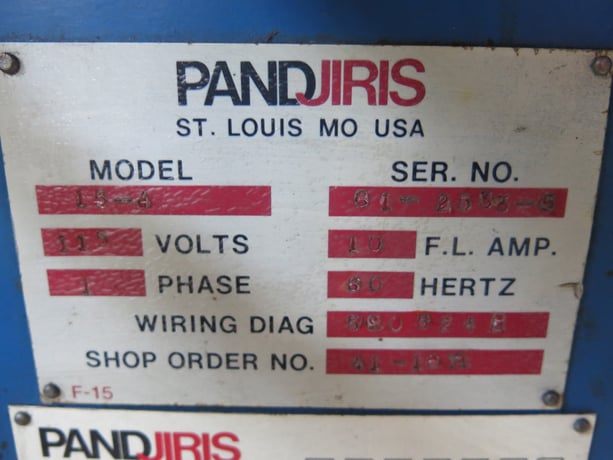 1500 lb. Pandjiris #15-4, welding positioner, 4" capacity, manual tilt, 24" squaring faceplate - Image 5