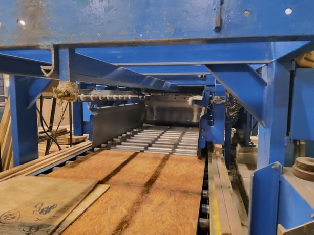 48" x .8" Herr Voss, Cut-To-Length line, 20000 lbs., w/ precision leveler, coil car, reel, shear, stacking - Image 3