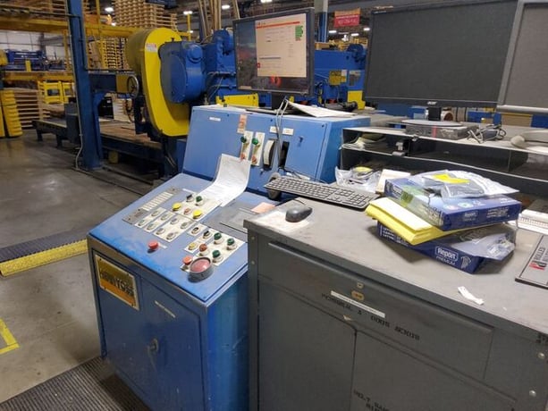 48" x .8" Herr Voss, Cut-To-Length line, 20000 lbs., w/ precision leveler, coil car, reel, shear, stacking - Image 10