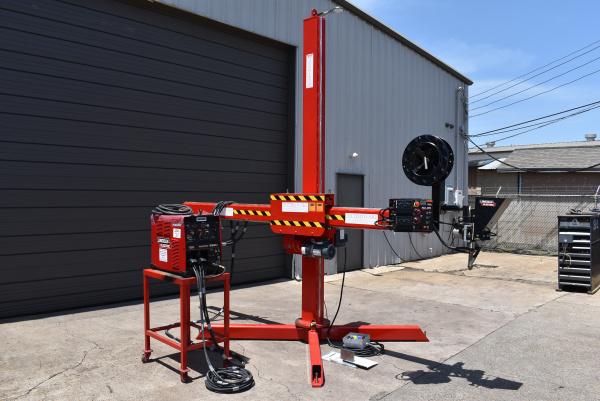 9' x 9' WeldWire Co #WWM-99LD, welding manipulator, Lincoln Electric subarc package, hand pendant controller - Image 1