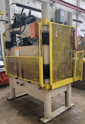 100 Ton, Beckwood #1002662, 4 post hydraulic press brake, 14" Shut Height, 2-1/2" X 38" X 60" bolster plate - Image 4