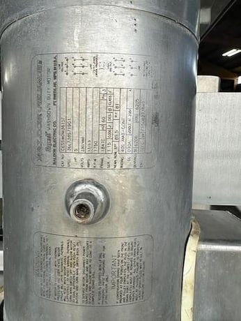 150 gallon Cleveland Range #HAMKDL-150-CC-T-S, tilting cook/chill steam kettle, horizontal agitation & scrape - Image 6
