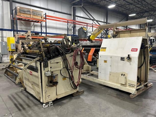 20000 lb. Rowe #20050H DSJ, coil reel uncoiler, 50" width, 60" outside dimensions, 19"-24.5" ID - Image 4