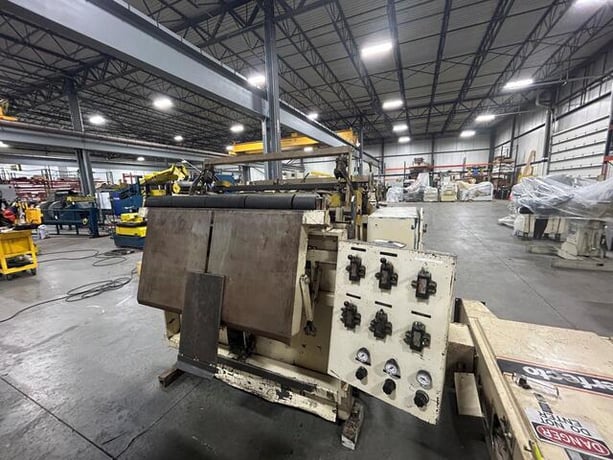 20000 lb. Rowe #20050H DSJ, coil reel uncoiler, 50" width, 60" outside dimensions, 19"-24.5" ID - Image 8