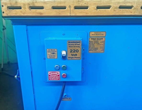 48" x 72" Denray #7200B, Wood Sanding Downdraft Table, 36" Height Table, 18" Fan, 5 HP, 220 V - Image 4