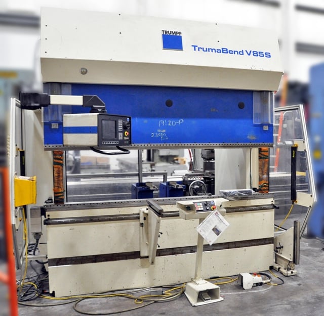 93.6 Ton, Trumpf TrumaBend #V85SX, Hydraulic Press Brake, 100" L x 4.75" width Bed, 14.37" Stroke, 89" - Image 1