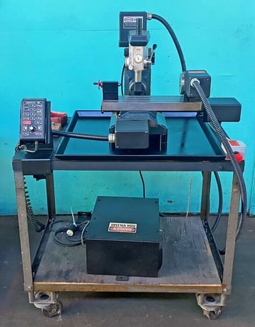 Servo #M-7844-842, CNC mini-mill w/4th Axis Rotary Table, 10" X, 5.25" Y, 3.5" Z, 16.75" x 5" Table, (3) 3/8" - Image 1