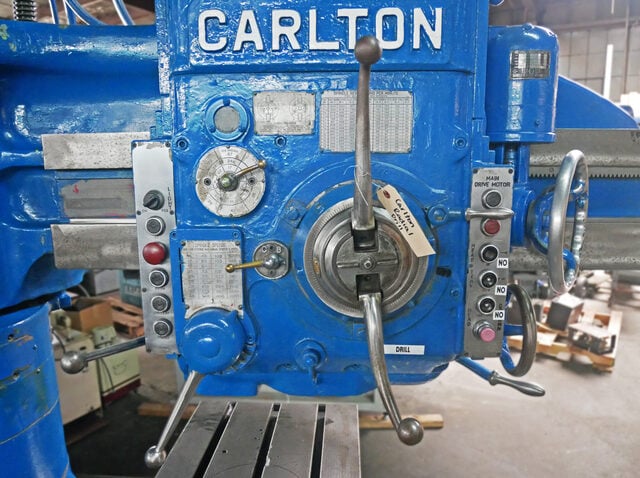4' -13" Carlton #3A, Radial Arm Drill Press, 36" Horz. Head Travel on Arm, 31" Vert. Arm Travel on Column, 10 - Image 9