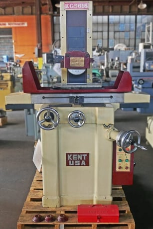 6" x 18" Kent #KGS618, Manual Hand Feed Surface Grinder, 19.5" Table Travel, 8.5" Saddle Travel, 8" x 1" x - Image 4