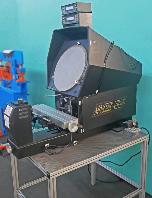 14" Suburban Tool #MV-14, Optical Comparator, 4.5" x 19" Stage w/8" Horz. & 4" Vert. Travel, 100 lbs. Ball - Image 2