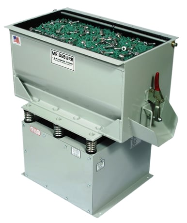 6 cu.ft. Cm Topline/Mr. Deburr #DB600, Rectangular Vibratory Finishing Machine, 18" width x 35" L x 18.75" D - Image 3