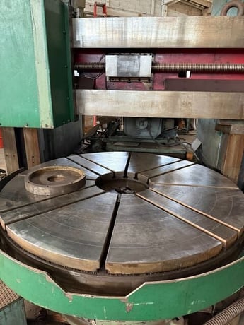 72" Giddings & Lewis #Hypro Dual Ram, CNC vertical boring mill, control w/milling spindle in ram, 74" swing - Image 2