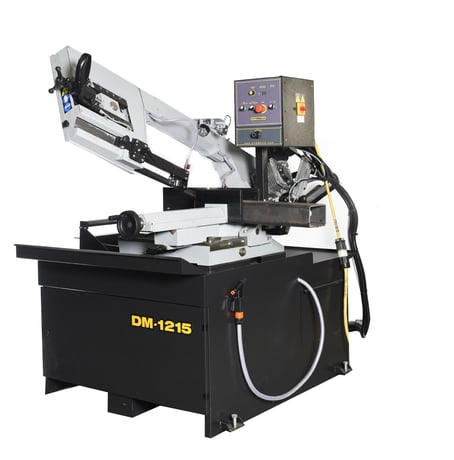12" x 15" Hydmech #DM-12/15, Double Miter Band Saw, 49-377 SFM, 12' 4" x 1" Blade, 16 Gal. Coolant, 34-1/8" H - Image 1