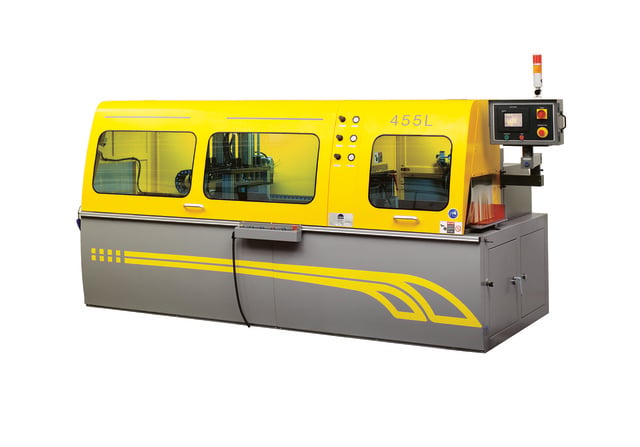 24" PMI #PMI-455-L, Automatic High Production Non-Ferrous Cut-Off Saw, 1500-3500 RPM Variable, 55" L Stroke - Image 1