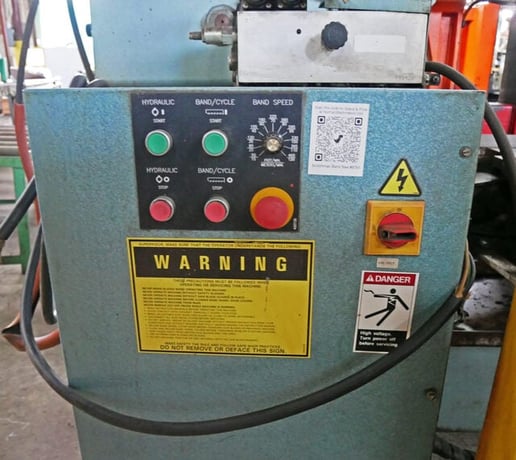 14" x 19" Scotchman #SH1419, Swivel Head Horizontal Band Saw, 20" diameter Drive Wheel, 197" x 1.25" x 0.042" - Image 9