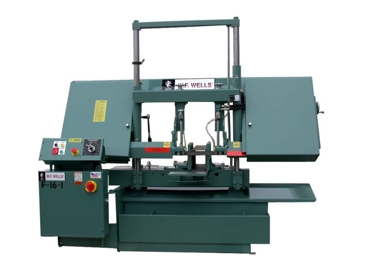 16" x 20" W.F. Wells #F-16-1, Horizontal Twin-Post Hydraulic Band Saw, 5000 lbs. capacity, 180" x 1.25" - Image 3