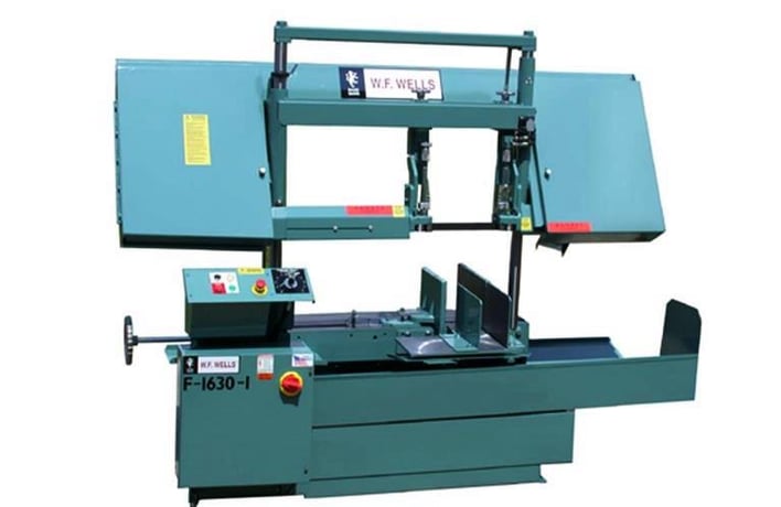 16" x 30" W.F. Wells #F-1630-1, Horizontal Twin-Post Band Saw, 5000 lbs. capacity, 200" x 1.25" Blade, 60-500 - Image 3