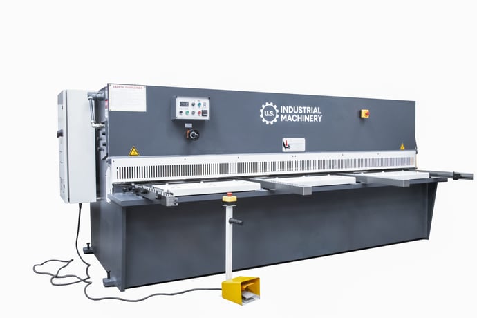 1/4" x 10' U.S. Industrial #US1025CNC, CNC Hydraulic Shear, 126" Sheet, 0.75"-36" Back Gauge, 14/min No Load - Image 1