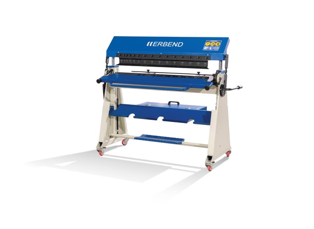 49.21" Erbend #UFA-1212, Manual Folder, 18 gauge, 8" Open Height, 19.6" Back Gauge, 8" Stroke Vertical Clamp - Image 1