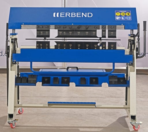 49.21" Erbend #UFA-1212, Manual Folder, 18 gauge, 8" Open Height, 19.6" Back Gauge, 8" Stroke Vertical Clamp - Image 6