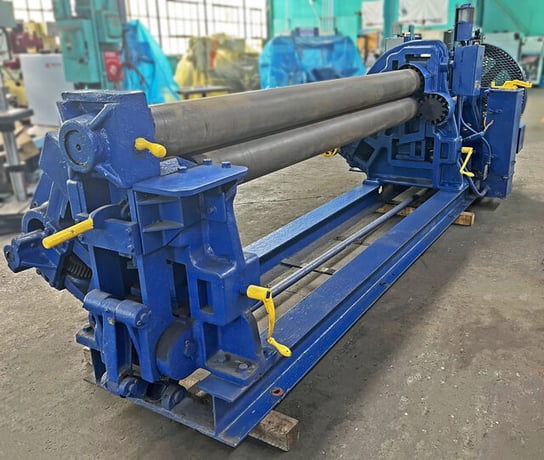 8' x 3/16" Rock River Machine Co. #8x3/16, Mechanical Initial Pinch Plate Roll, 3-Roll, 7.375" diameter - Image 3