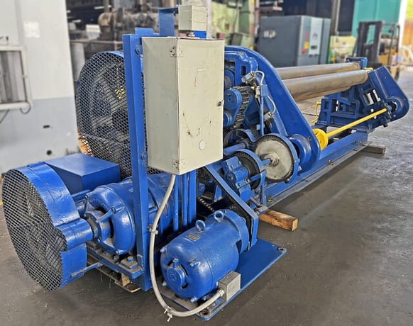 8' x 3/16" Rock River Machine Co. #8x3/16, Mechanical Initial Pinch Plate Roll, 3-Roll, 7.375" diameter - Image 6