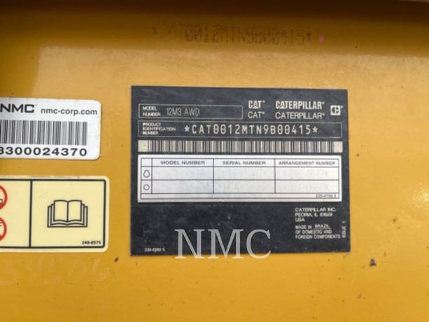 Caterpillar 12M3AWD, Motor Grader, 11344 hours, S/N: N9B00415, 2017 - Image 6