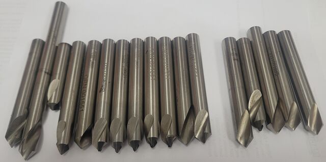 Guehring #D2N9006, Spot Drills, 1/2" Drill diameter, 90 Deg. Point Angle, Set of 17 - Image 4