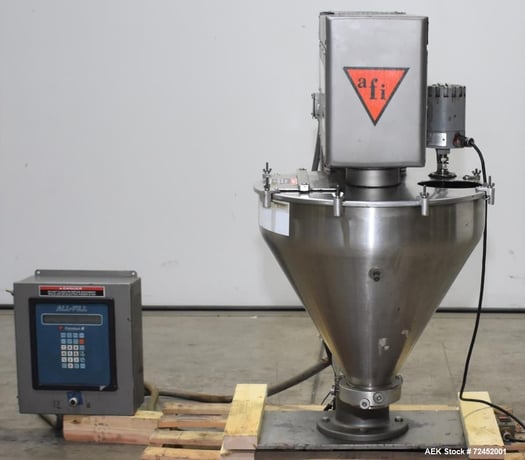 All-Fill #B-300, Auger Filler, 120 RPM, 50 lbs. max, 22" diameter x 21-1/2" H, 1.5 HP, 1140 RPM, Cerebus II - Image 1