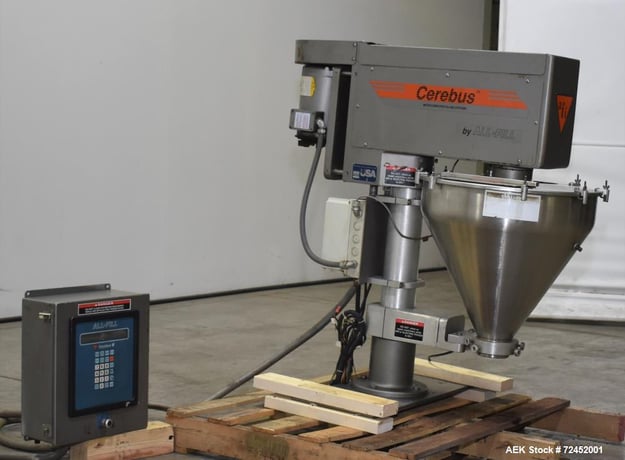 All-Fill #B-300, Auger Filler, 120 RPM, 50 lbs. max, 22" diameter x 21-1/2" H, 1.5 HP, 1140 RPM, Cerebus II - Image 2