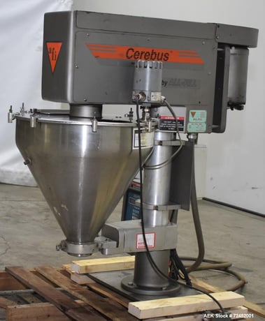 All-Fill #B-300, Auger Filler, 120 RPM, 50 lbs. max, 22" diameter x 21-1/2" H, 1.5 HP, 1140 RPM, Cerebus II - Image 3