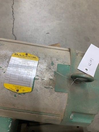 3 HP 1750 RPM Baldor, Frame 215C, TEFC, 180 VA, 100/200 VF - Image 1