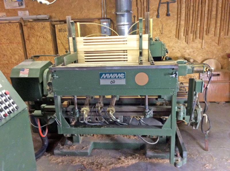 Mattison #69-42-Matti-Max, Rotary Turning Lathe w/Hopper Feed, 42" L Turning capacity, 4" x 4" max Stock - Image 2