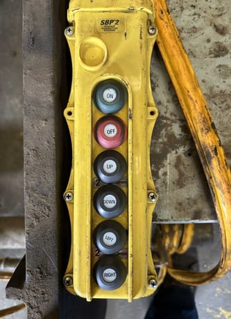 10 Ton, Donati, crane hoist, 128" under hook, hand pendant Control - Image 7