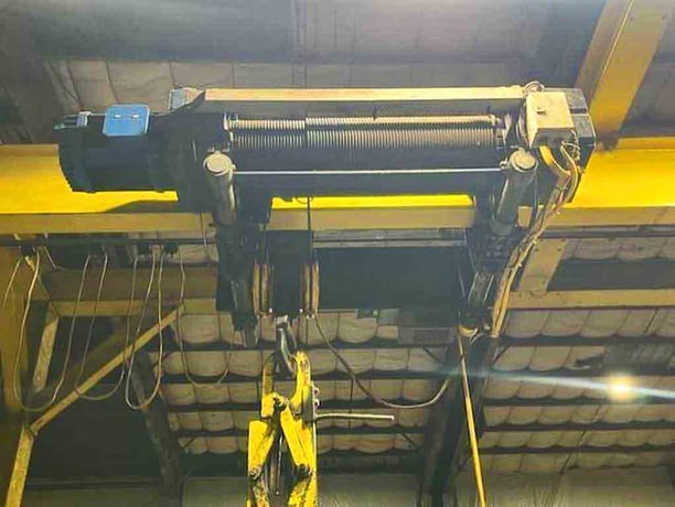 10 Ton, Donati, crane hoist, 128" under hook, hand pendant Control - Image 8