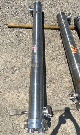 70 sq.ft., 150 psig shell, 150 psig tube, Enerquip, Stainless Steel horizontal shell & tube heat exchanger - Image 1