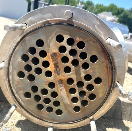 70 sq.ft., 150 psig shell, 150 psig tube, Enerquip, Stainless Steel horizontal shell & tube heat exchanger - Image 5