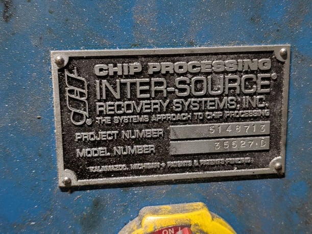Inter-Source, chip shredder & wringing system, 36", pushbutton control panel - Image 6
