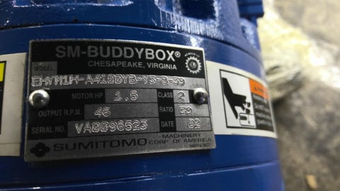 1.5 HP, SM - Buddybox #EHYM1H-A4100YB-Y3-B-39, 39.00 :1 ratio, 230/460 Volts - Image 5