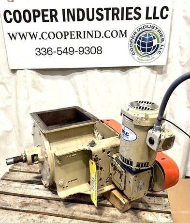10" x 10" Mac #HD12x10, rotary airlock, Carbon steel, 1 HP, 1750 RPM - Image 3