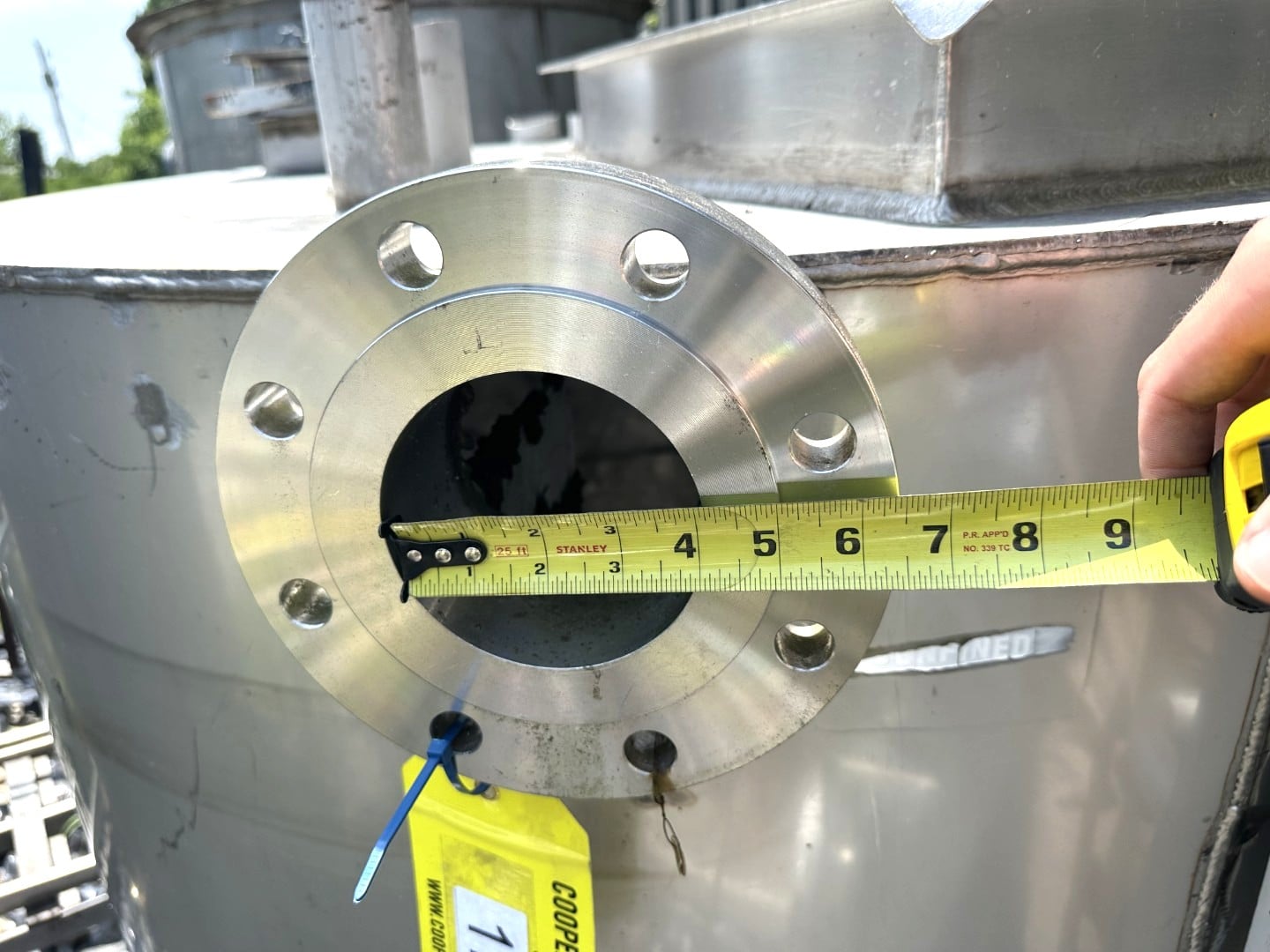 600 gallon Stainless liquids tank, 60" dia. x 50" high - Image 9