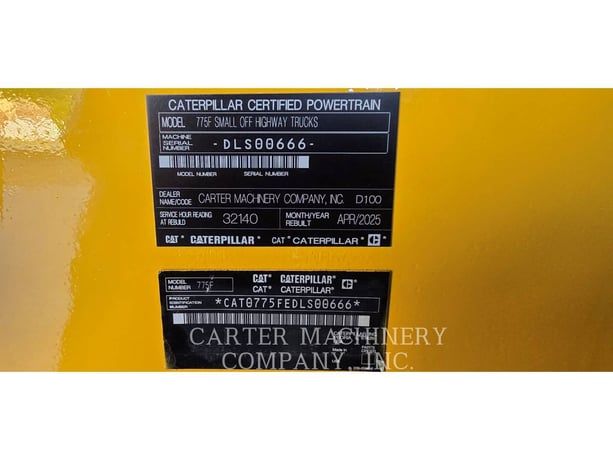 Caterpillar 775 F, 32154 hours, S/N: DLS00666, 2008 - Image 6