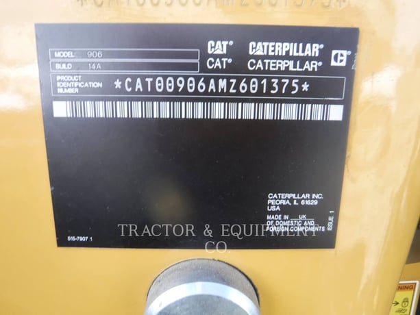 Cat 906, Wheel Loader, 10 hours, S/N: MZ601375, 2025 - Image 5