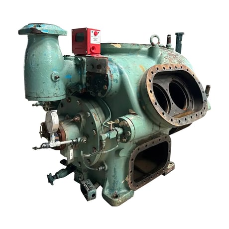 Mycom #N6B, Reciprocating Compressor Skeleton Frame, 6-Cylinder, 1989 - Image 1