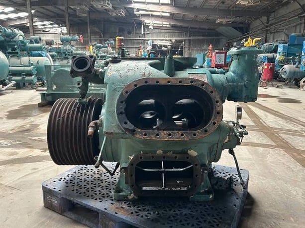 Mycom #N6B, Reciprocating Compressor Skeleton Frame, 6-Cylinder, 1989 - Image 4