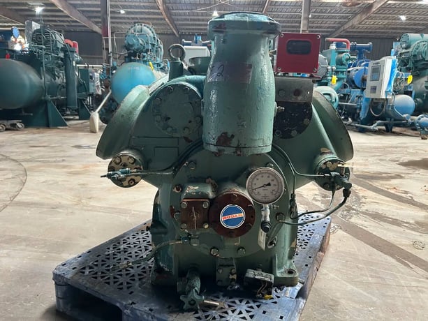 Mycom #N6B, Reciprocating Compressor Skeleton Frame, 6-Cylinder, 1989 - Image 9