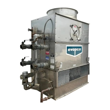22 Ton, Evapco #ATW-22A, Closed Circuit Cooling Tower, 96 GPM, 400 PSIG Coil, 5 HP Fan, 3/4 HP Spray Pump - Image 2